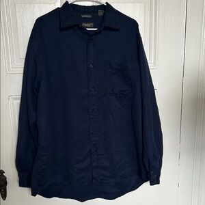 Men’s Mountain Ridge Explore Life ~Navy Blue~Long Sleeve Shirt ~Size XL